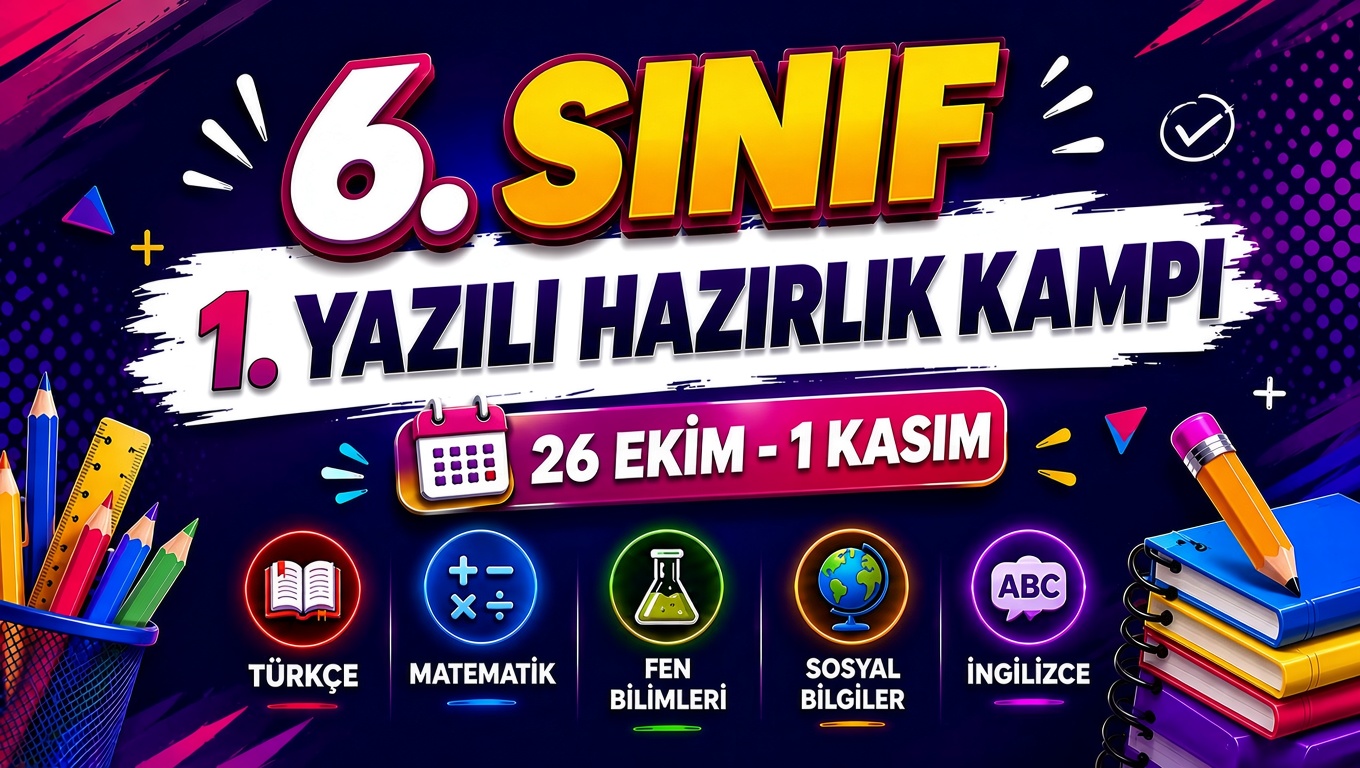 6. SINIF 1. YAZILI HAZIRLIK KAMPI