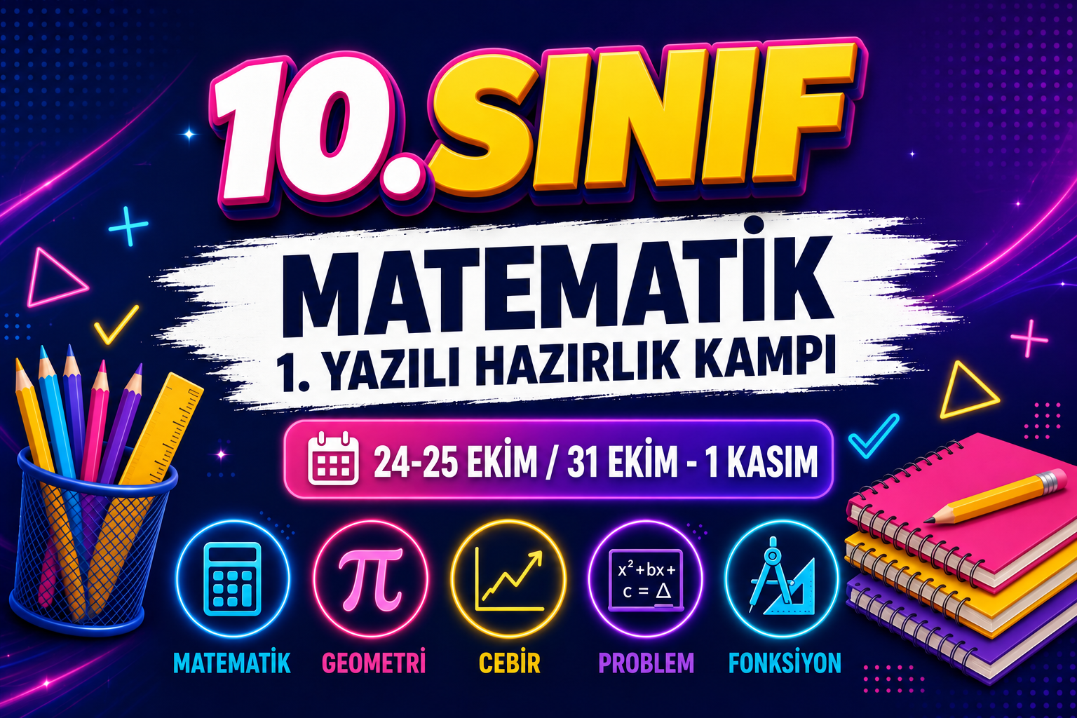 10. SINIF MATEMATİK 1 YAZILI HAZIRLIK KAMPI