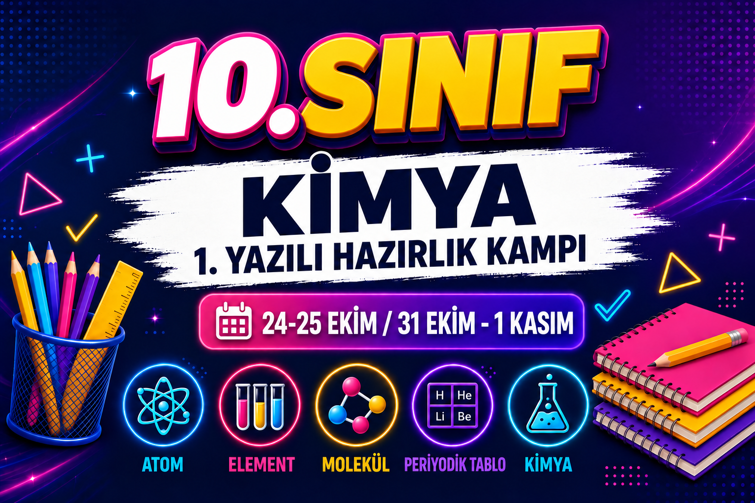 10. SINIF KİMYA 1. YAZILI HAZIRLIK KAMPI